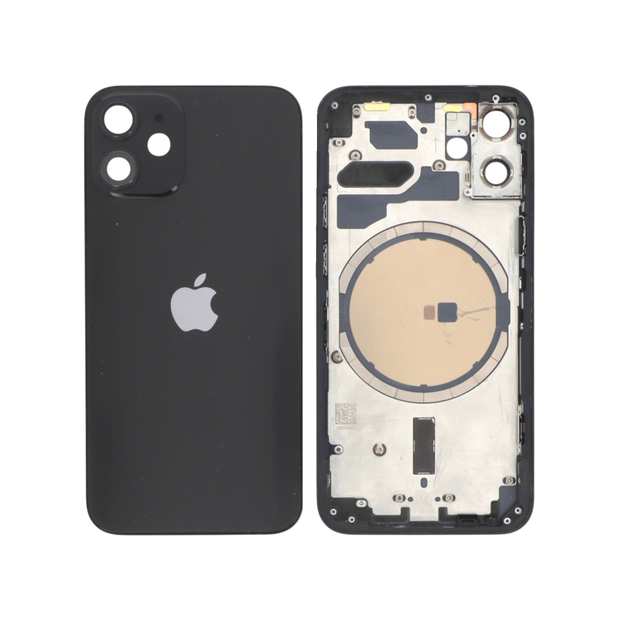 2-3667075247098-0000_1_51 Tampa Traseira Frame Completa para iPhone 12 mini - Preta (Retirado) - Image 1