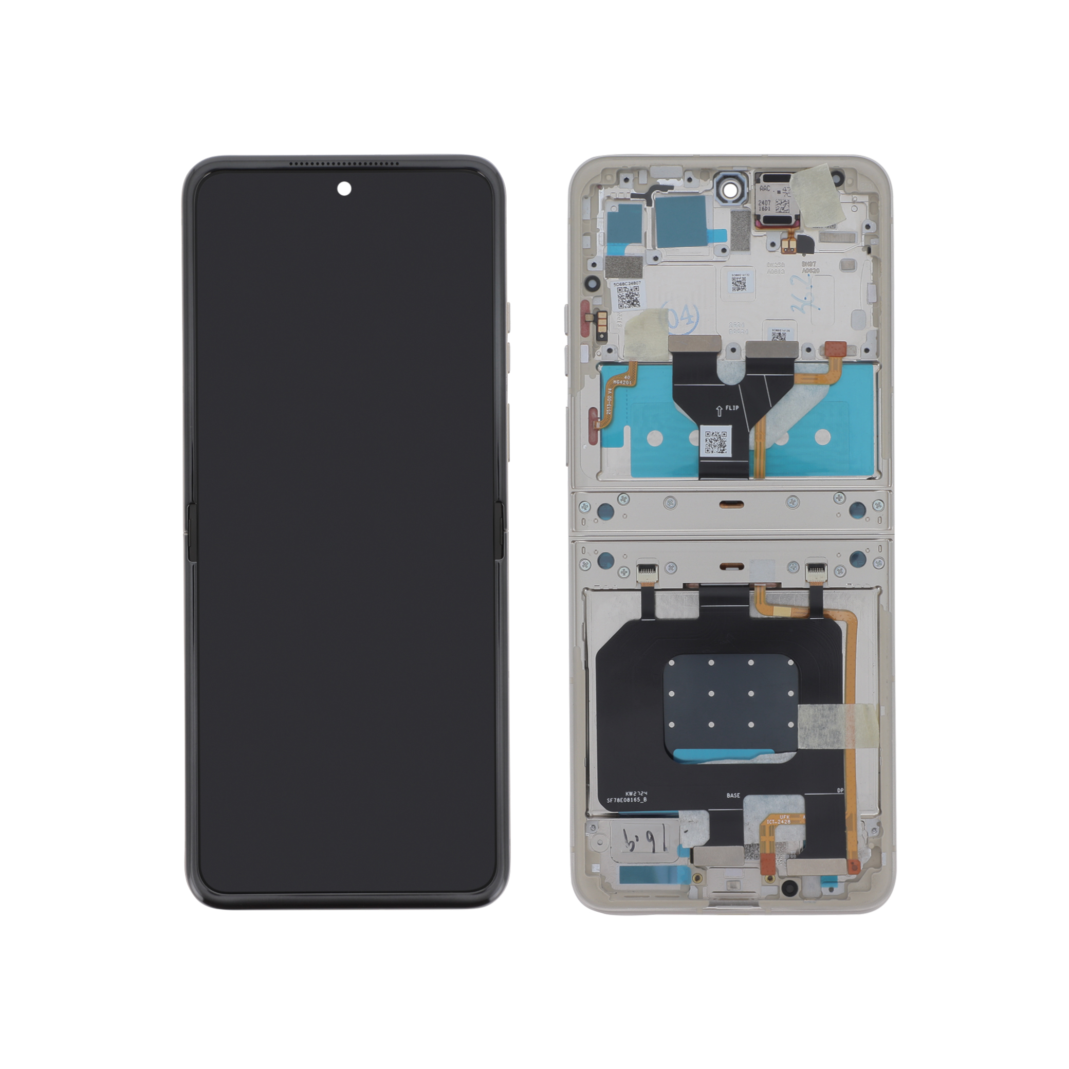 202-5d68c24807 Ecrã Display Prateado para Motorola Razr 50 (SERVICE PACK) - Image 1