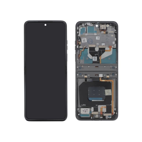 Ecrã Display Preto para Motorola Razr 50 (SERVICE PACK)