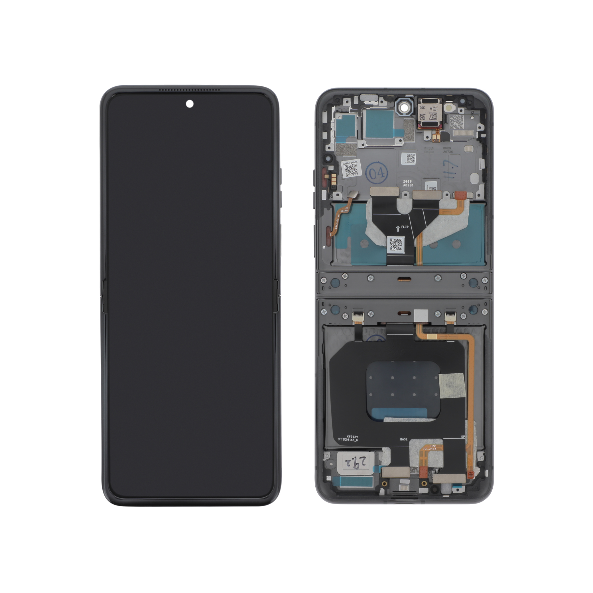 203-5d68c24806 Ecrã Display Preto para Motorola Razr 50 (SERVICE PACK) - Image 1
