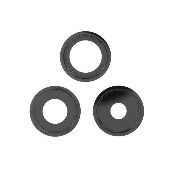Vidro da Lente da Câmara traseira para iPhone 14 Pro / 14 Pro Max Preto - OEM ReLife