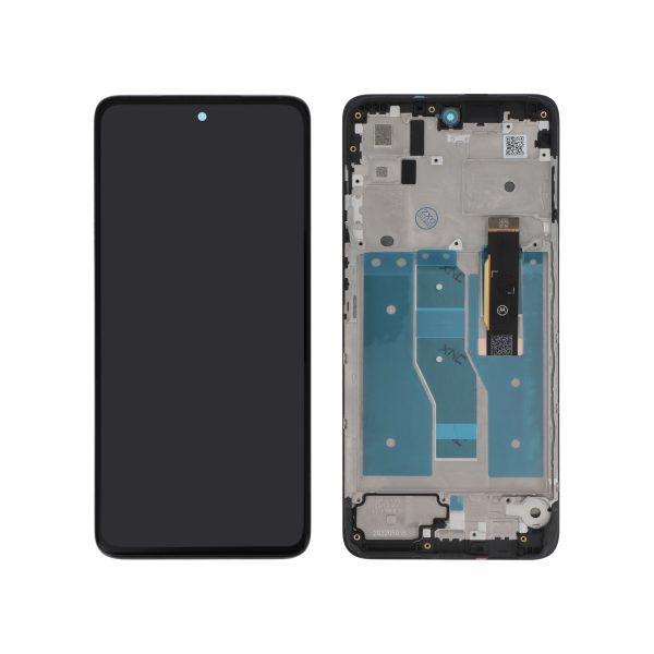 Ecrã Display Preto para Moto G82 5G (Com Frame) - OEM ReLife