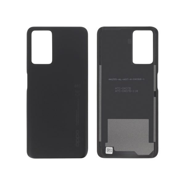 Tampa Traseira para Oppo A76/A96 - Preta (SERVICE PACK)