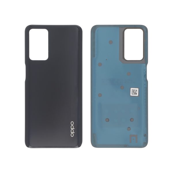 Tampa traseira preta para Oppo A16 / A16s (CPH2271) / A54s (SERVICE PACK)