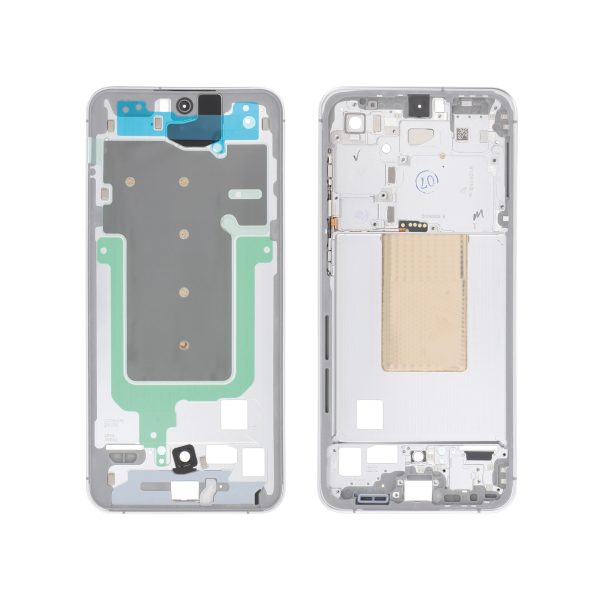 Frame Central Prateado para Samsung Galaxy S24 FE (SERVICE PACK)