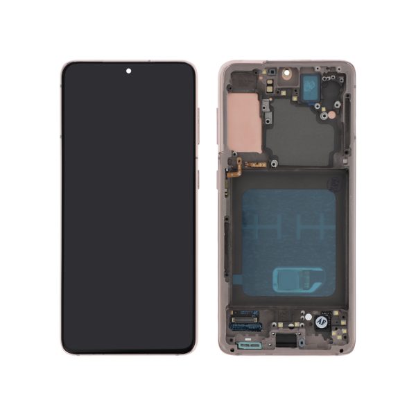Ecrã Display Roxo para Samsung Galaxy S21 5G (G991B) Com Frame - OEM ReLife