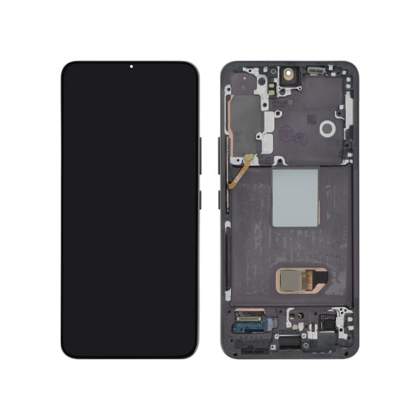 Ecrã Display Preto para Samsung Galaxy S22 (S901B) com Frame - OEM ReLife