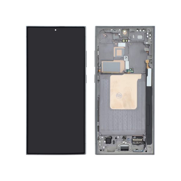 Ecrã Display para Samsung Galaxy S24 Ultra Preto Titânio (Com Frame) - OEM ReLife