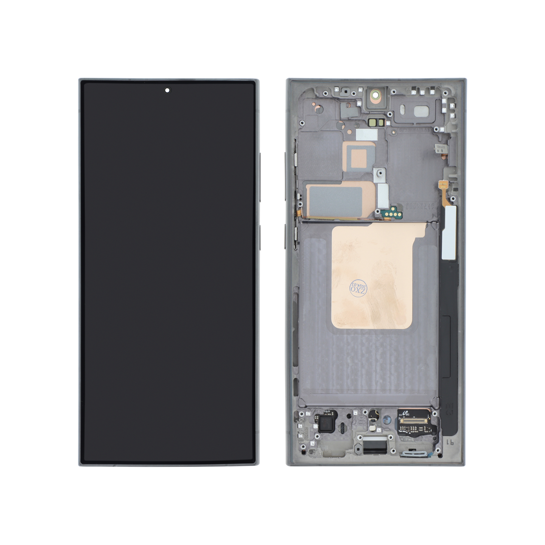 3667075037040-0000 Ecrã Display para Samsung Galaxy S24 Ultra Preto Titânio (Com Frame) - OEM ReLife - Image 1