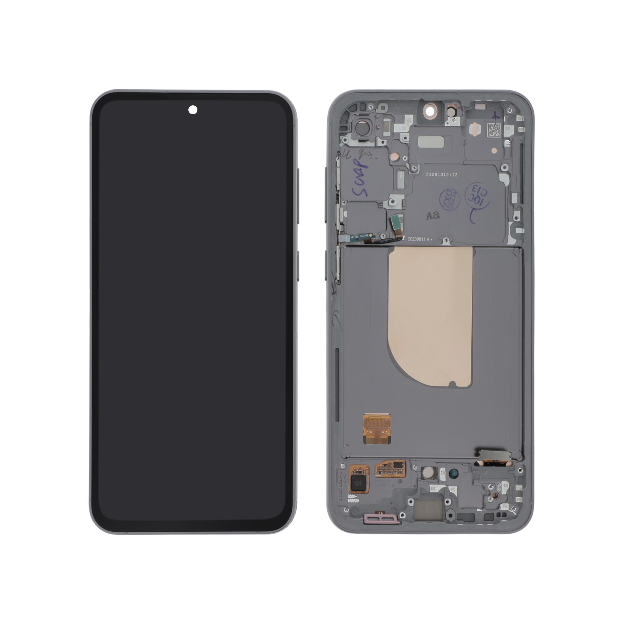 3667075037385-0000 Ecrã Display Grafite para Samsung Galaxy S23 FE (S711B) Com Frame - OEM ReLife - Image 1