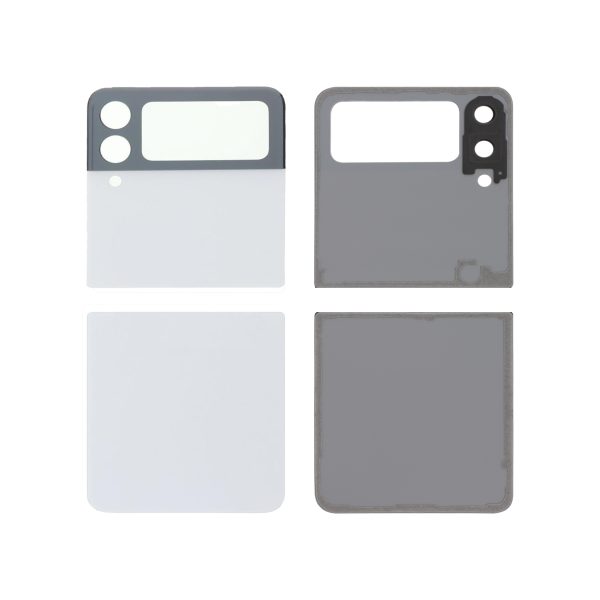Tampa Traseira Completa Branca para Samsung Galaxy Z Flip3 5G (F711B) - Compatível