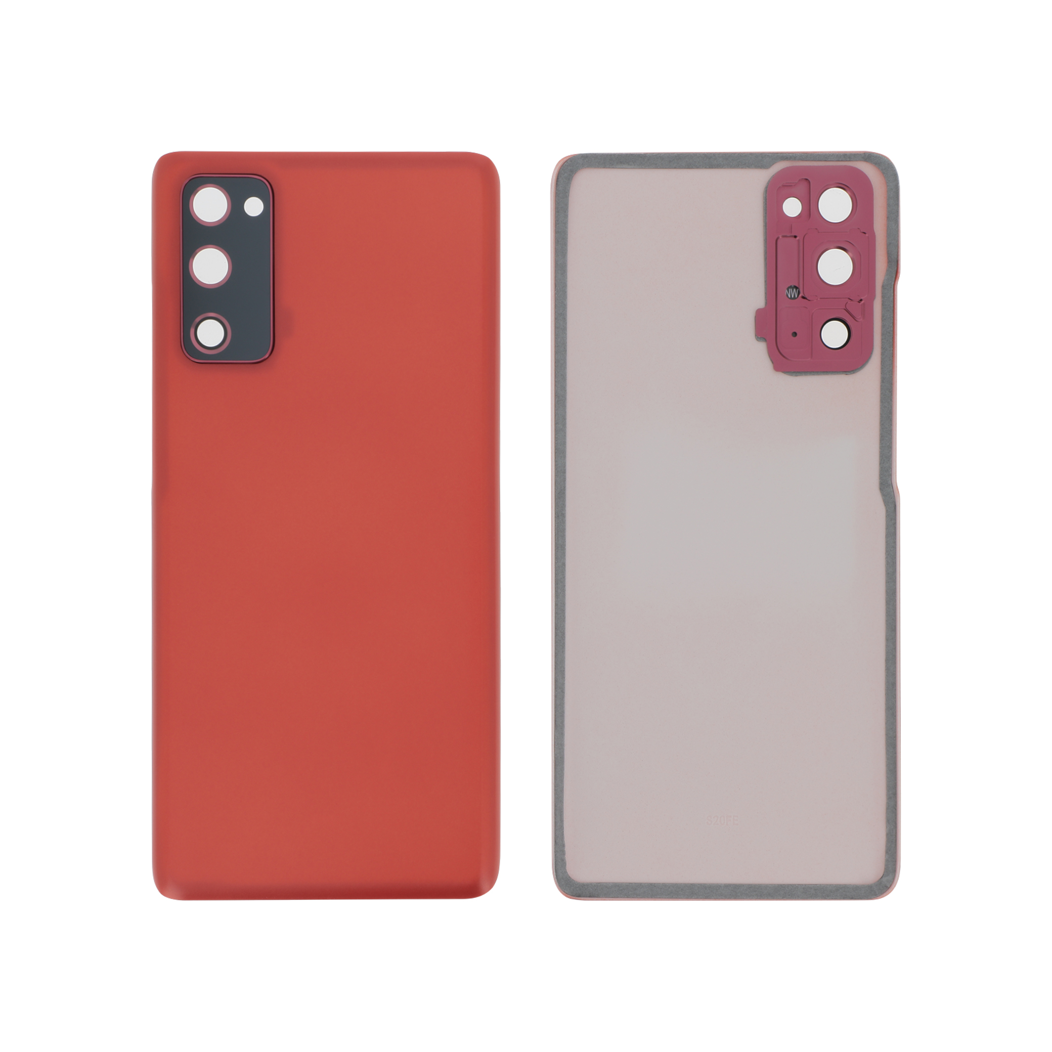 3667075041764-0000 Tampa Traseira para Samsung Galaxy S20 FE / S20 FE 5G Vermelha - Image 1