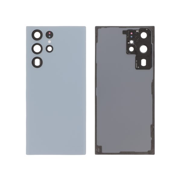 Tampa Traseira para Samsung Galaxy S22 Ultra (S908B) Azul Céu