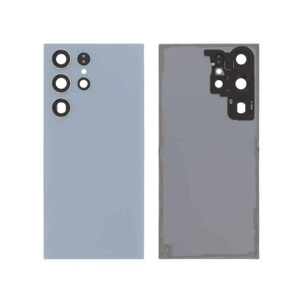 Tampa Traseira Azul Céu para Samsung Galaxy S23 Ultra (S918B) - Compatível