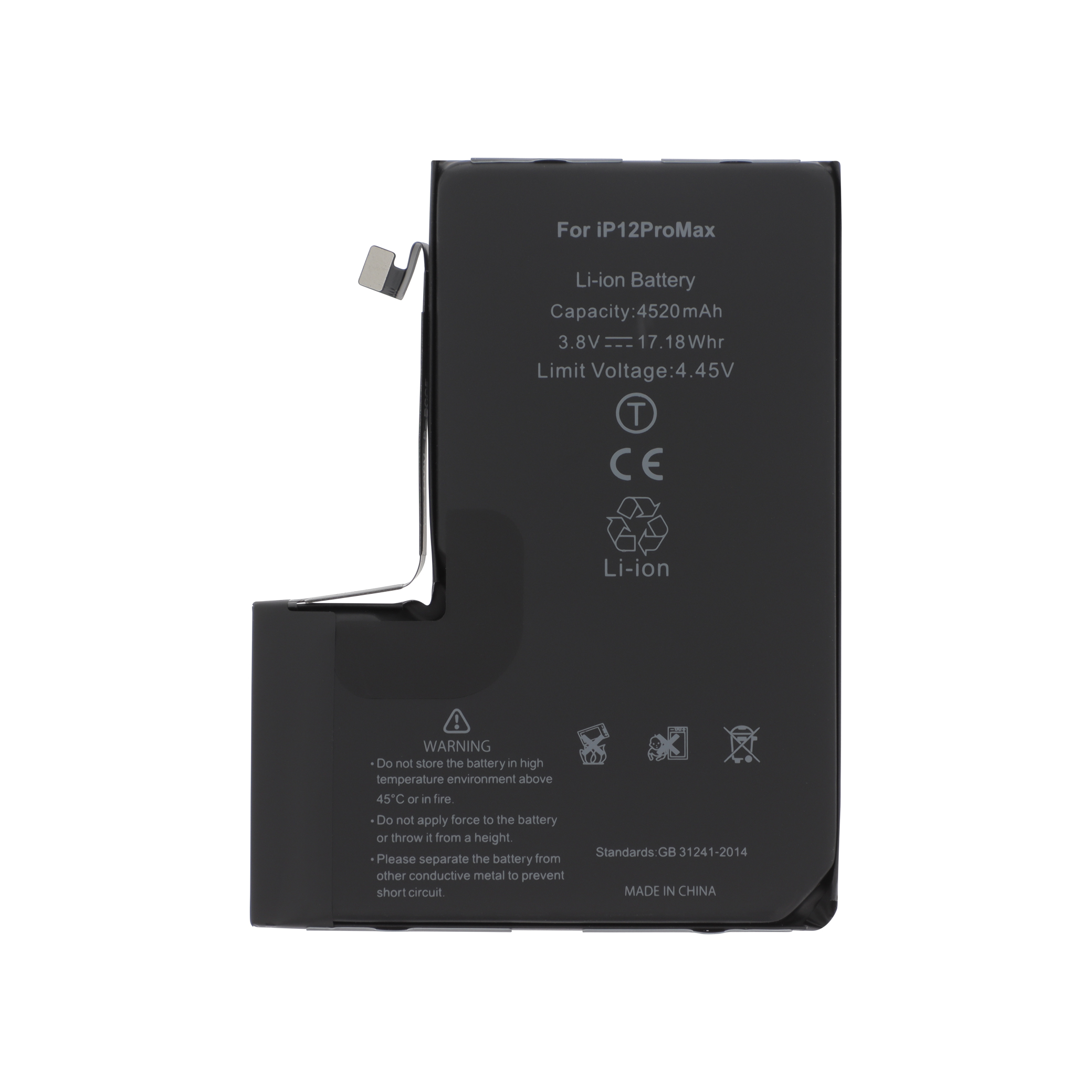 3667075049371-0000 Bateria para iPhone 12 Pro Max Alta Capacidade (Ti) - Image 1