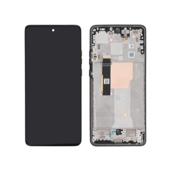 Ecrã Display Preto para Motorola Edge 40 Neo (Com Frame) - OEM ReLife
