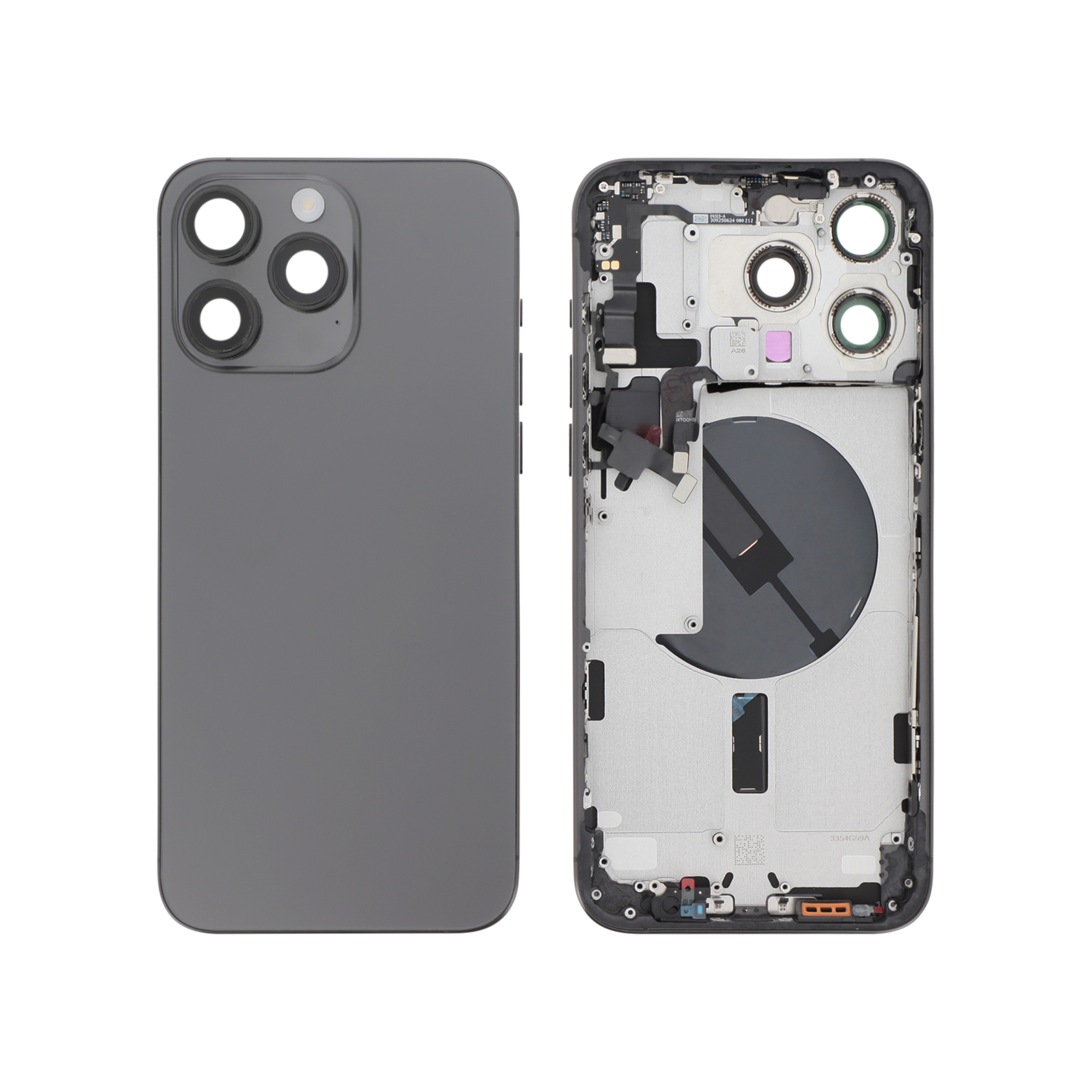 3667075095828-0000 Frame Central para iPhone 15 Pro Max (Titânio Preto) - Image 1