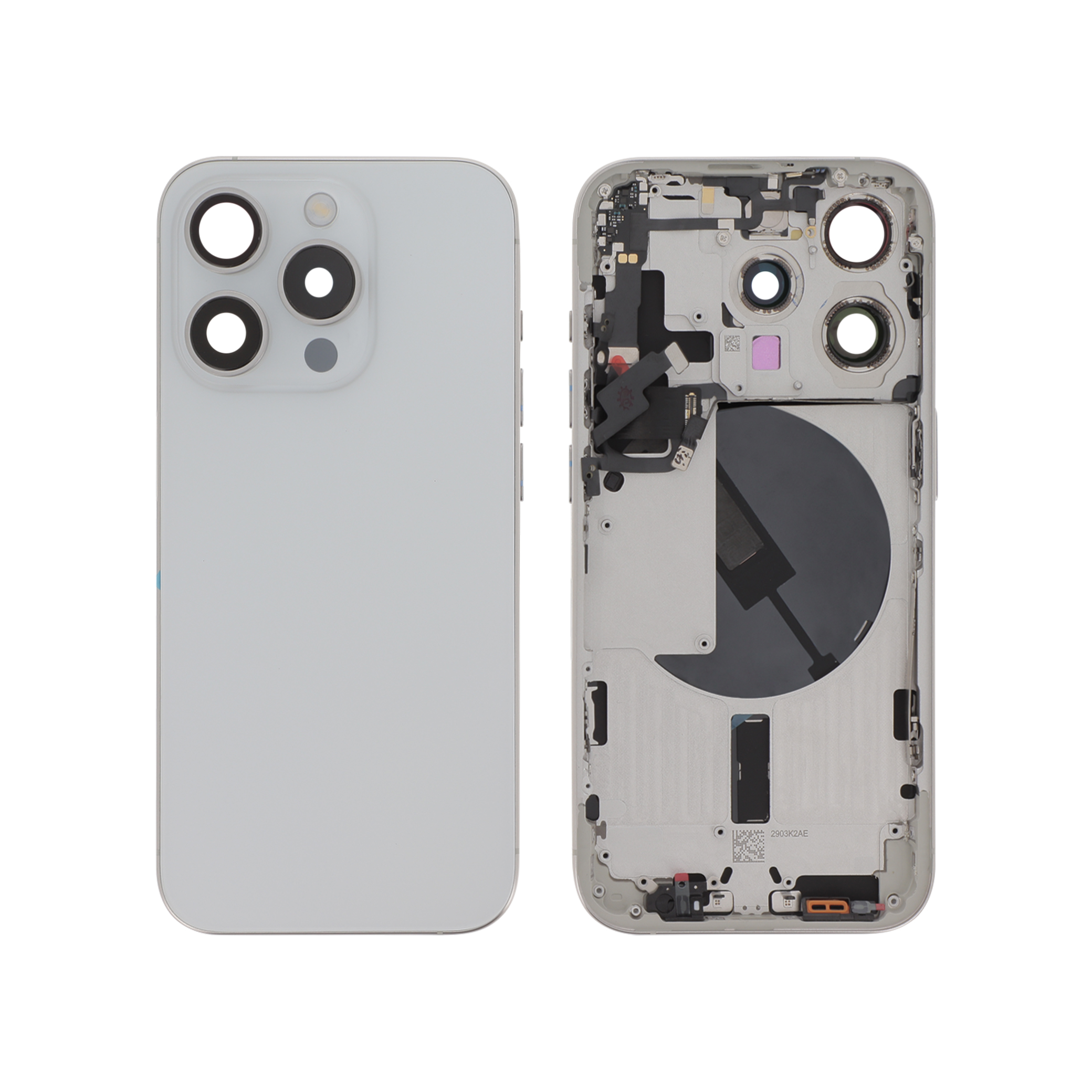 3667075095859-0000 Frame Central para iPhone 15 Pro (Titânio Branco) - Image 1