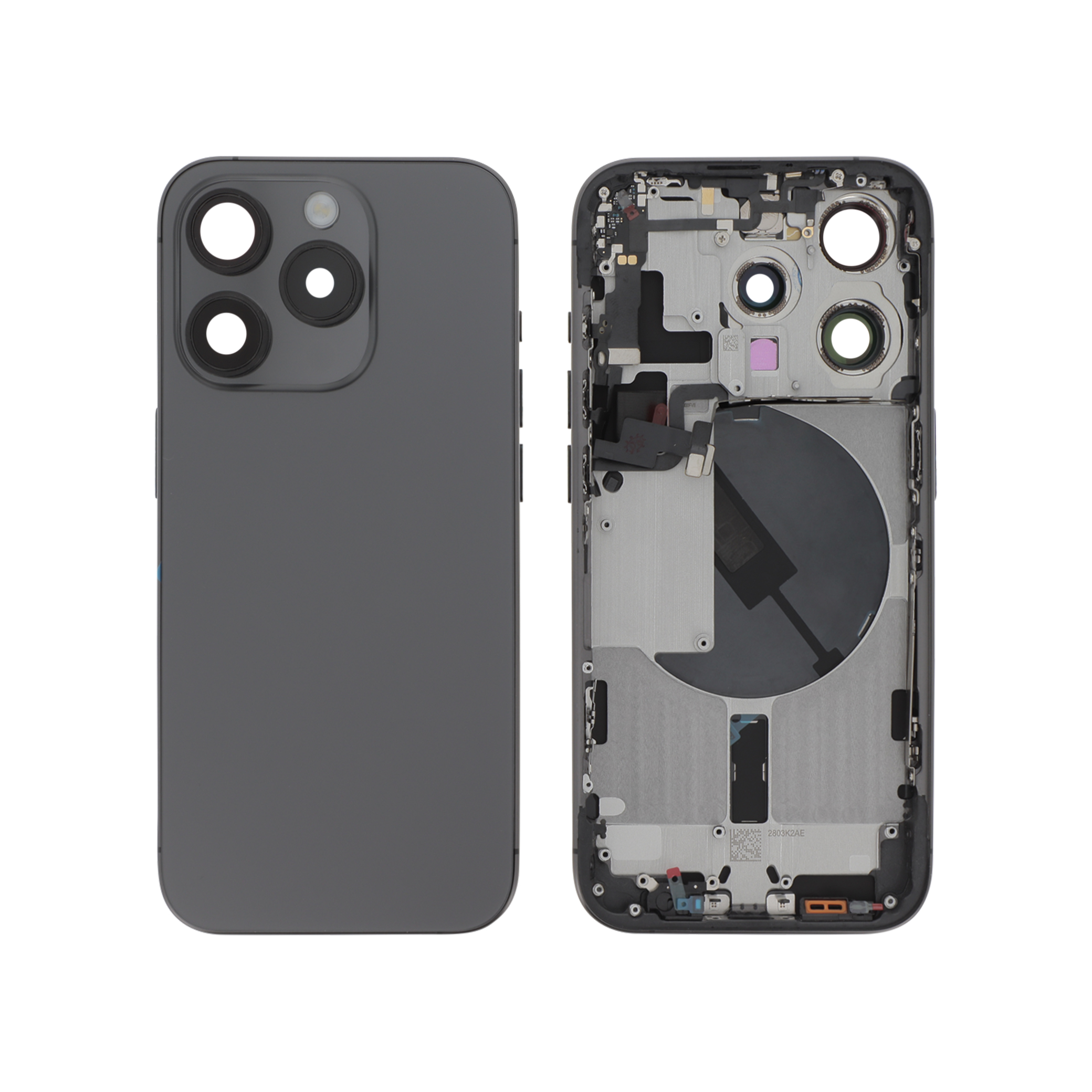 3667075095866-0000 Frame Central para iPhone 15 Pro (Titânio Preto) - Image 1