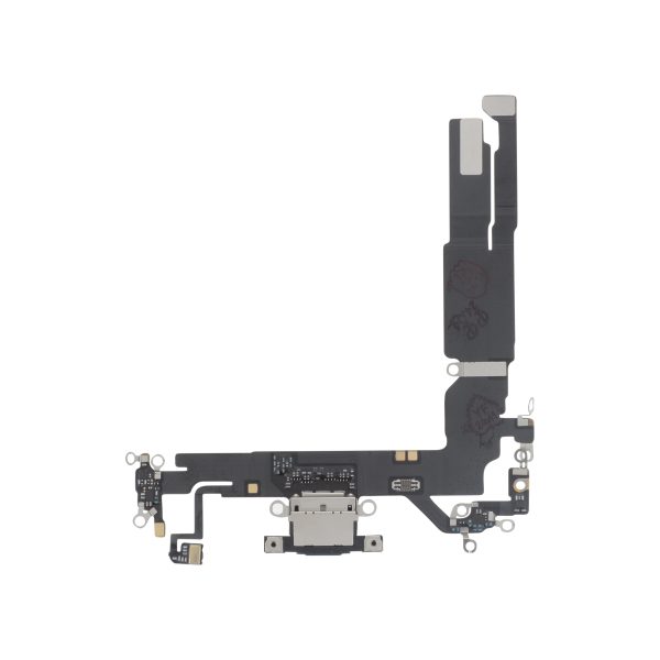 Flex do Conector de Carga Preto para iPhone 16 - OEM ReLife