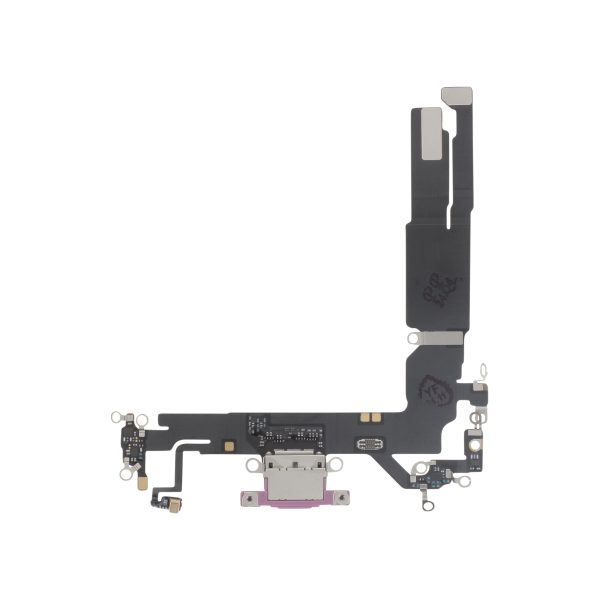 Flex do Conector de Carga para iPhone 16 Rosa - OEM ReLife
