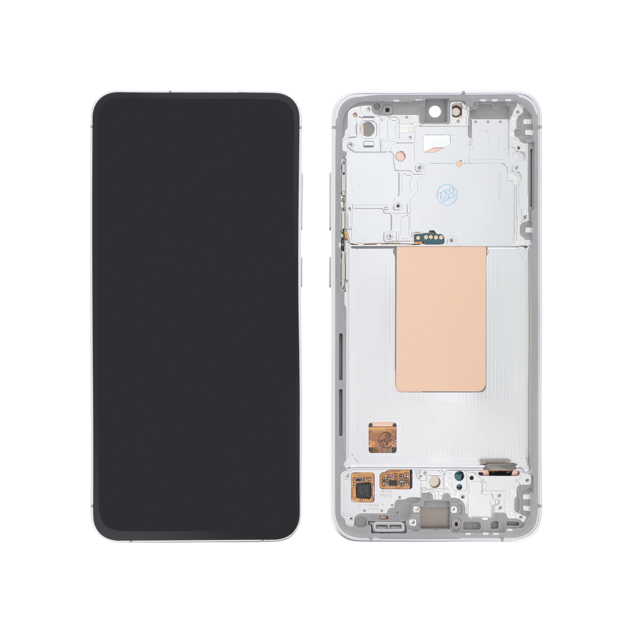 3667075103936-0000 Ecrã Display Completo para Samsung Galaxy S24 FE (S721B) Prateado, com Frame - OEM ReLife - Image 1