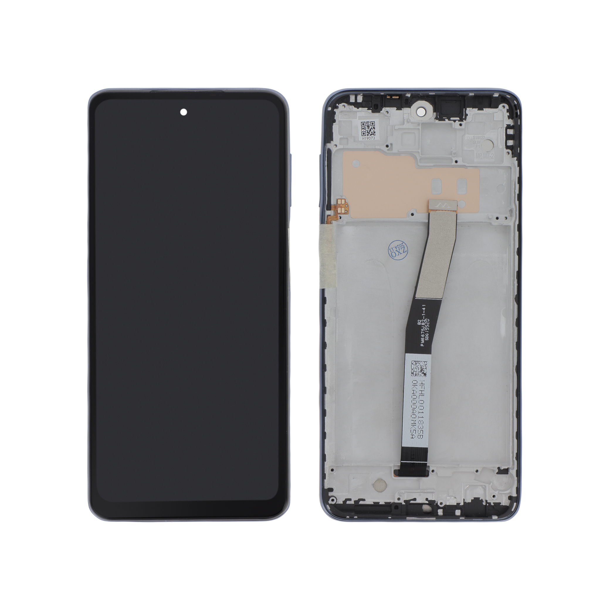 3667075106098-0000 Ecrã Display Preto para Xiaomi Redmi Note 9 Pro (Com Frame) - OEM ReLife - Image 1