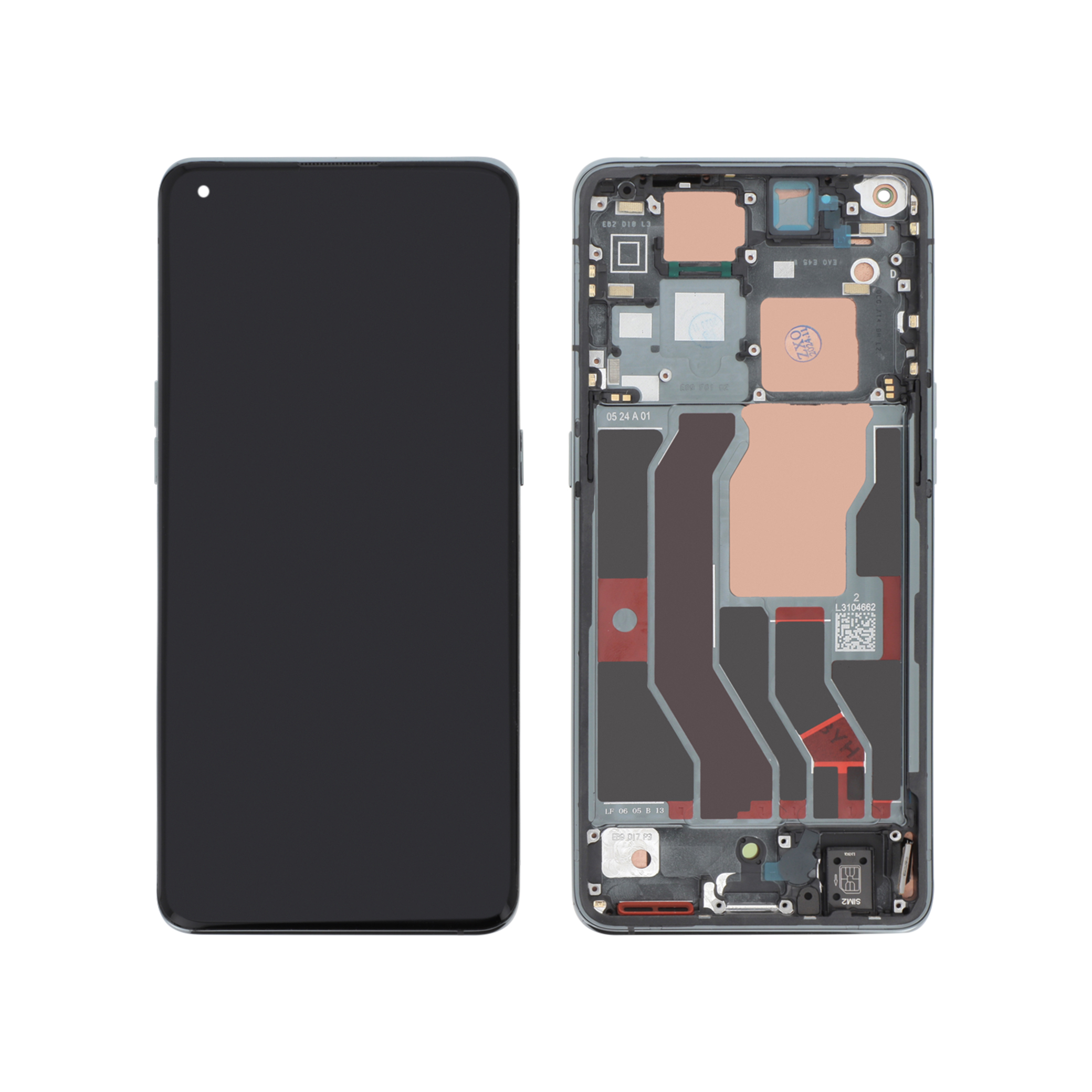 3667075108672-0000 Ecrã Display Preto para Oppo Find X3 Pro (Com Frame) - OEM ReLife - Image 1
