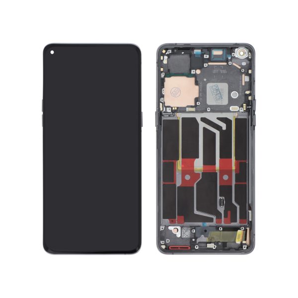Ecrã Display completo Preto para Oppo Find X5 Pro (Com Frame) - OEM ReLife