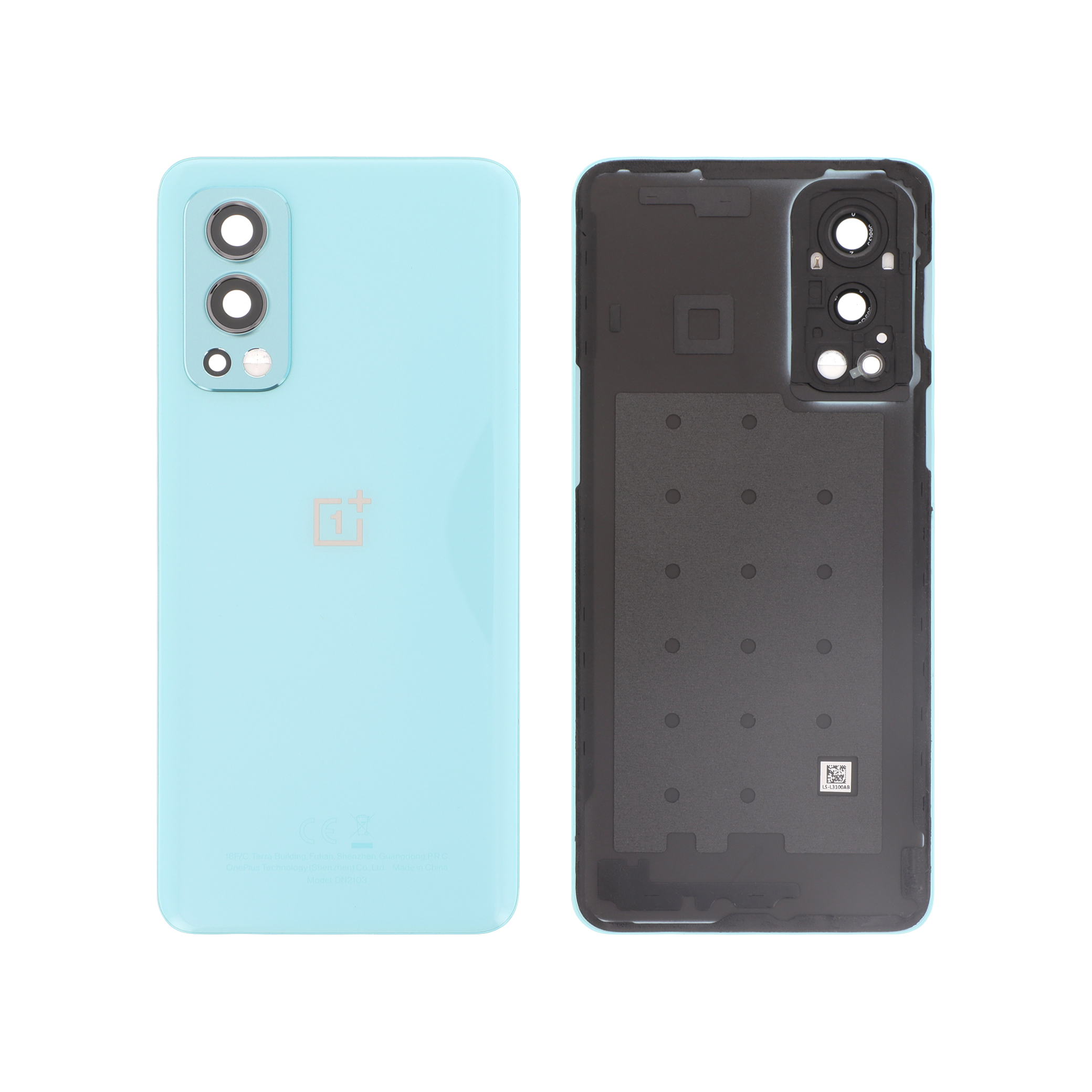 3667075120469-0000 Tampa Traseira para OnePlus Nord 2 5G Azul (SERVICE PACK) - Image 1