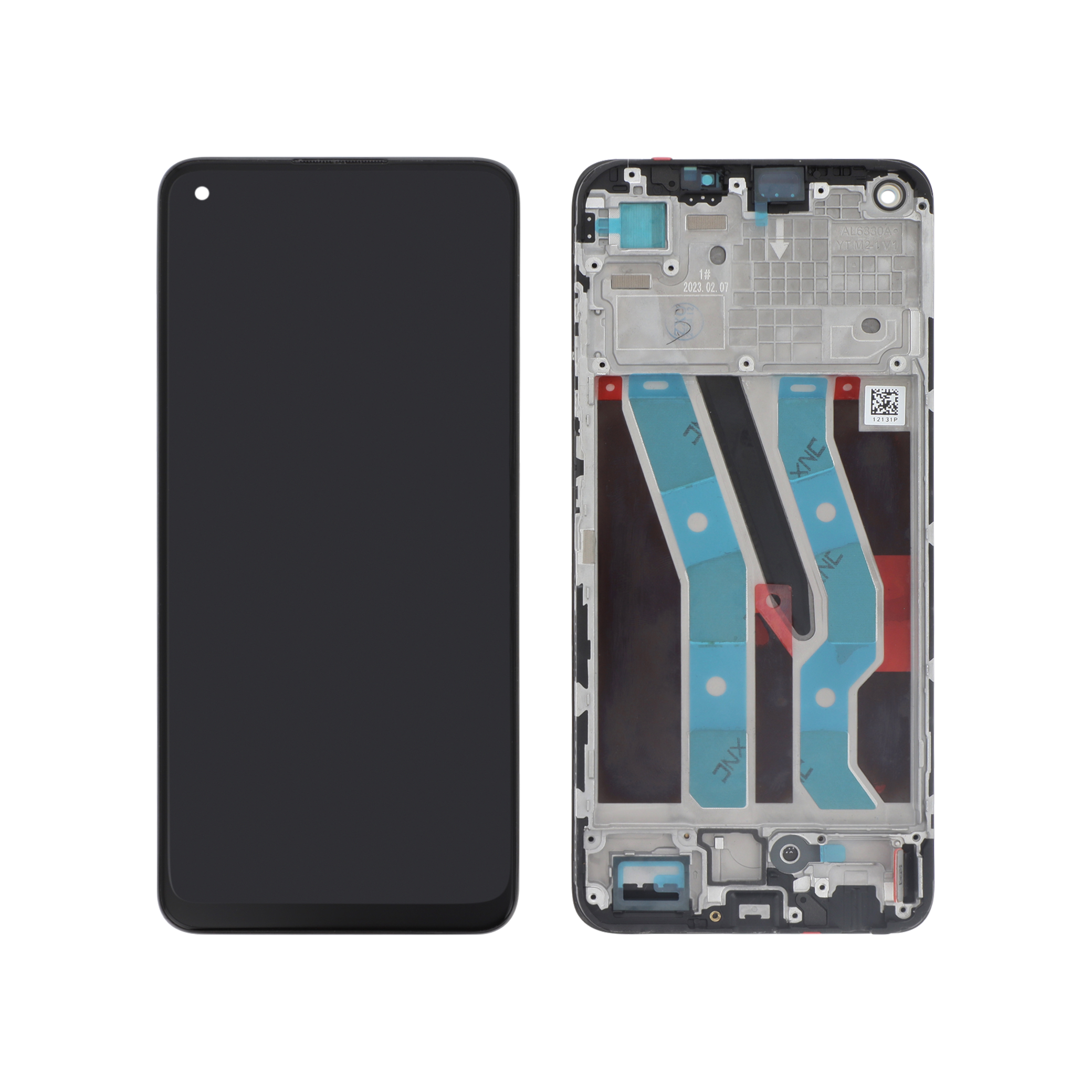 3667075126638-0000 Ecrã Display Preto para Realme 10 4G (Com Frame) - OEM ReLife - Image 1