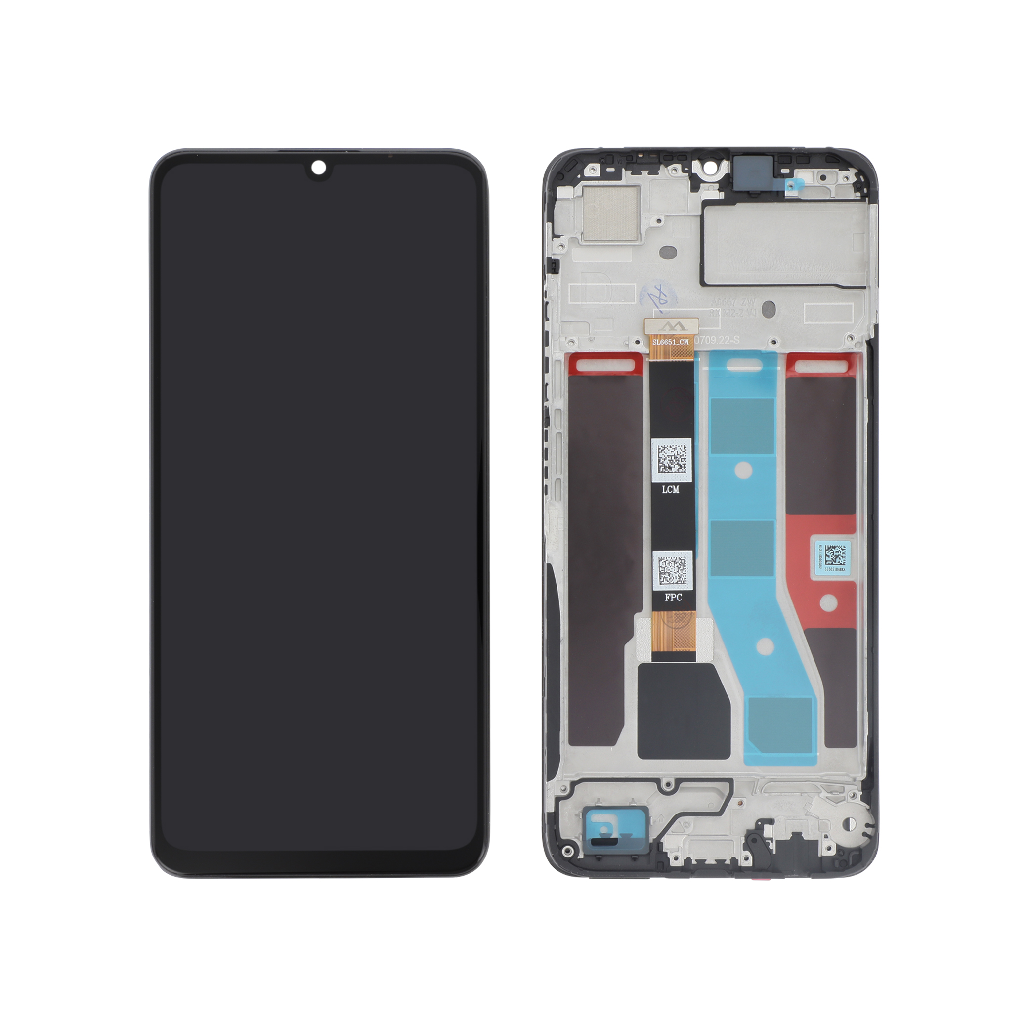 3667075126720-0000 Ecrã Display Preto para Realme Note 50 (Com Frame) - Image 1