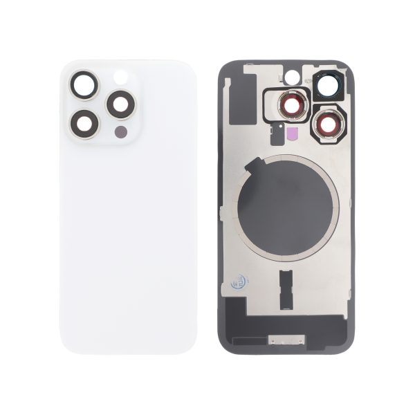 Tampa Traseira para iPhone 16 Pro Branca Titânio