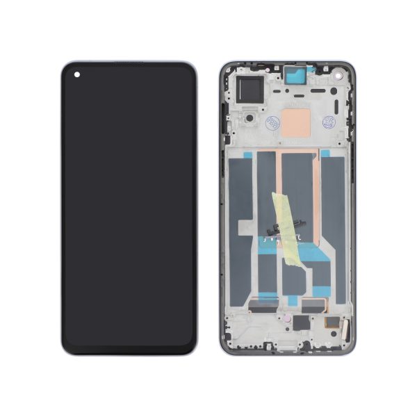 Ecrã Display OLED Preto para OnePlus Nord 2 5G / Nord 2T (Com Frame)