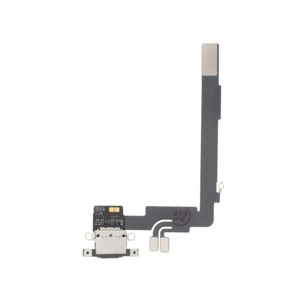 Flex do Conector de Carga Preto Titânio para iPhone 16 Pro Max - OEM ReLife