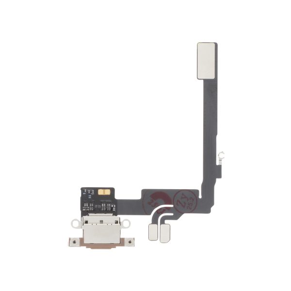 Flex do Conector de Carga Titânio Areia para iPhone 16 Pro - OEM ReLife