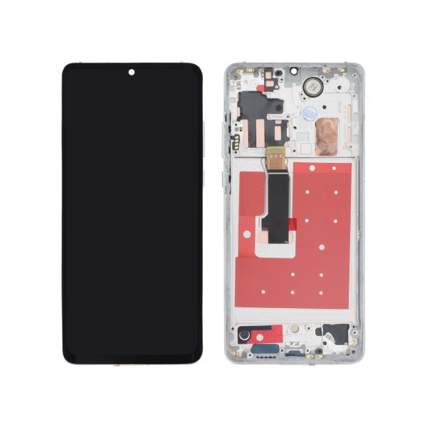 Ecrã OLED Branco para Huawei P30 Pro (Com Frame)