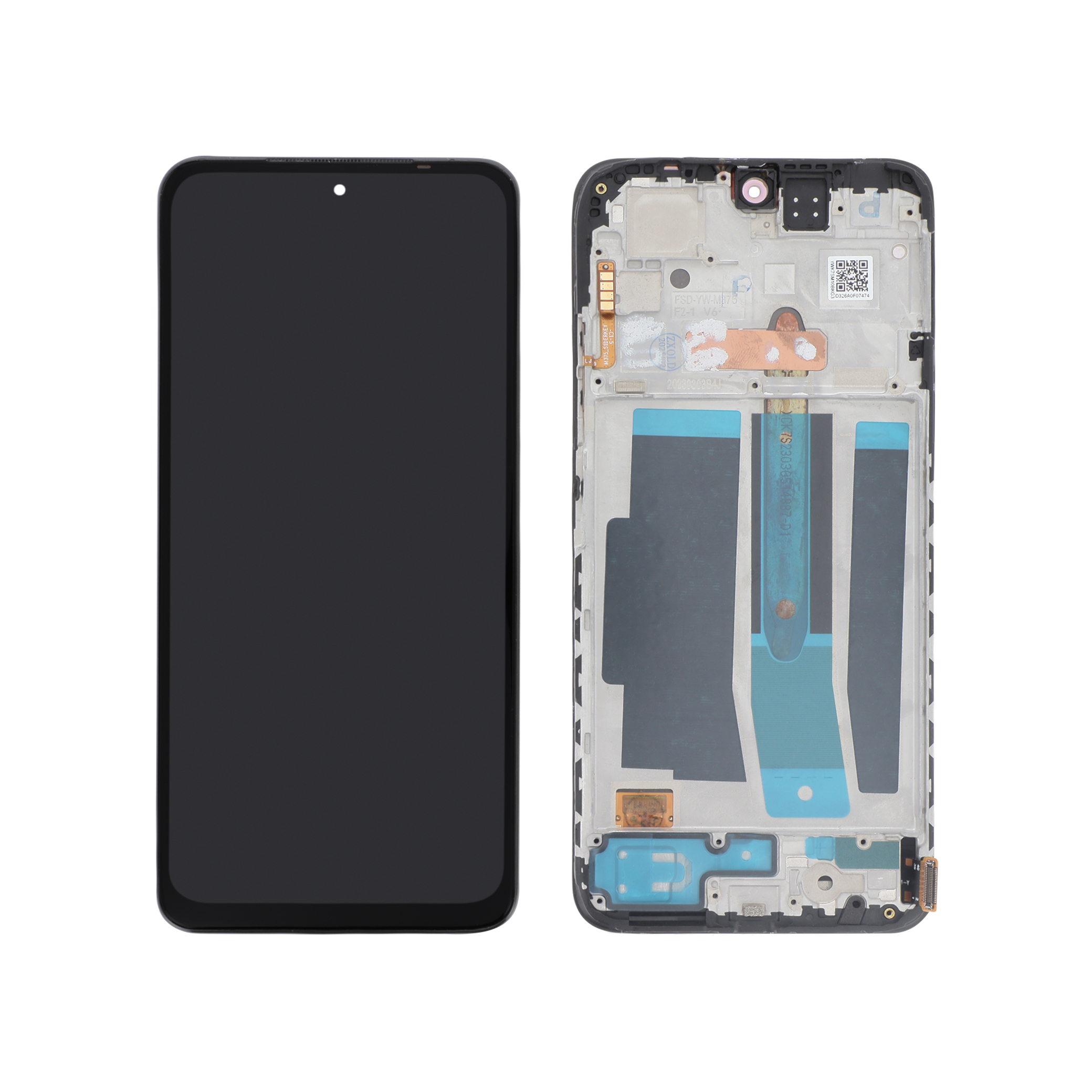 3667075143536-0000 Ecrã Display OLED Preto para Xiaomi Redmi Note 11S (Com Frame) - Image 1