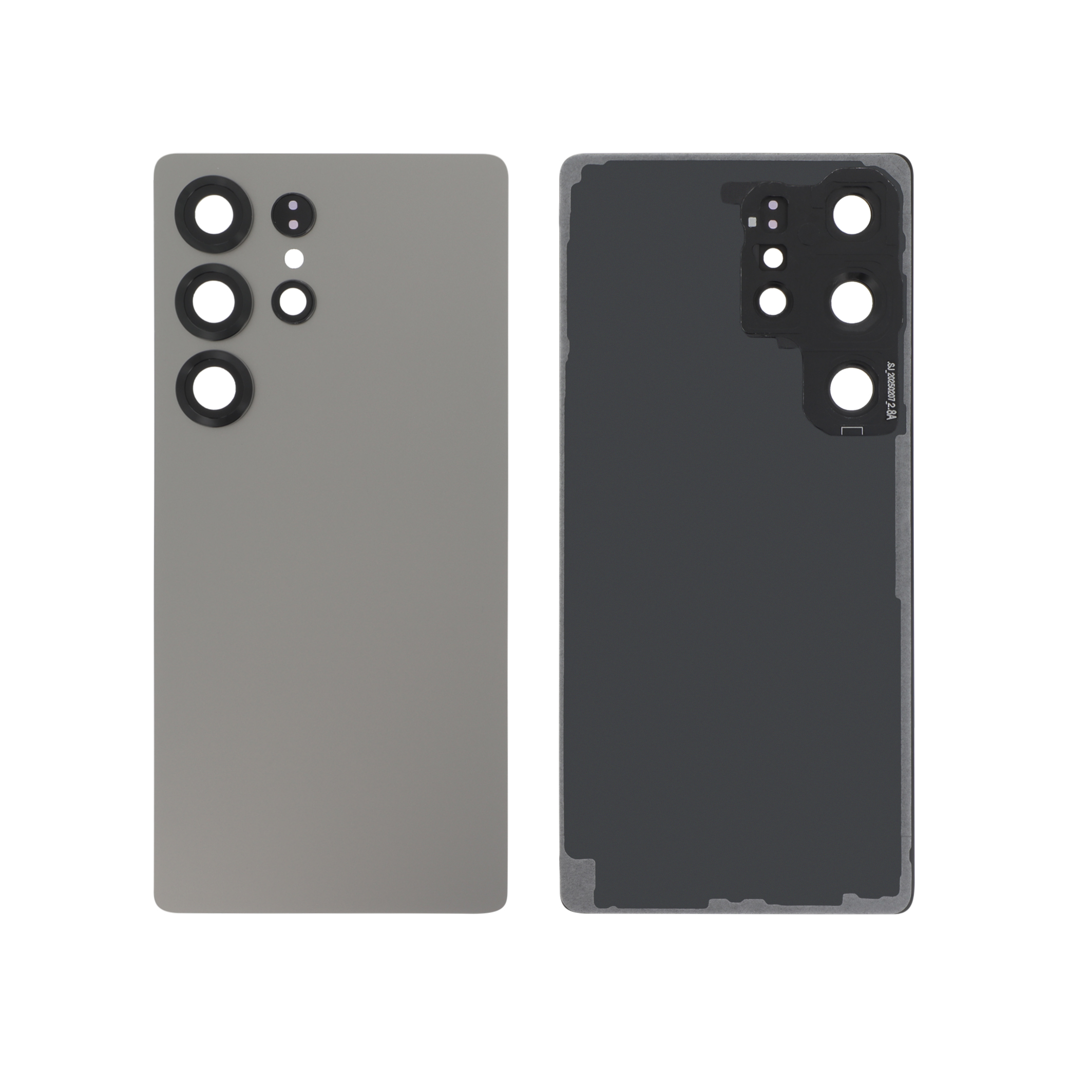 3667075162889-0000 Tampa Traseira para Samsung Galaxy S25 Ultra Titânio Branca Prateada - Image 1