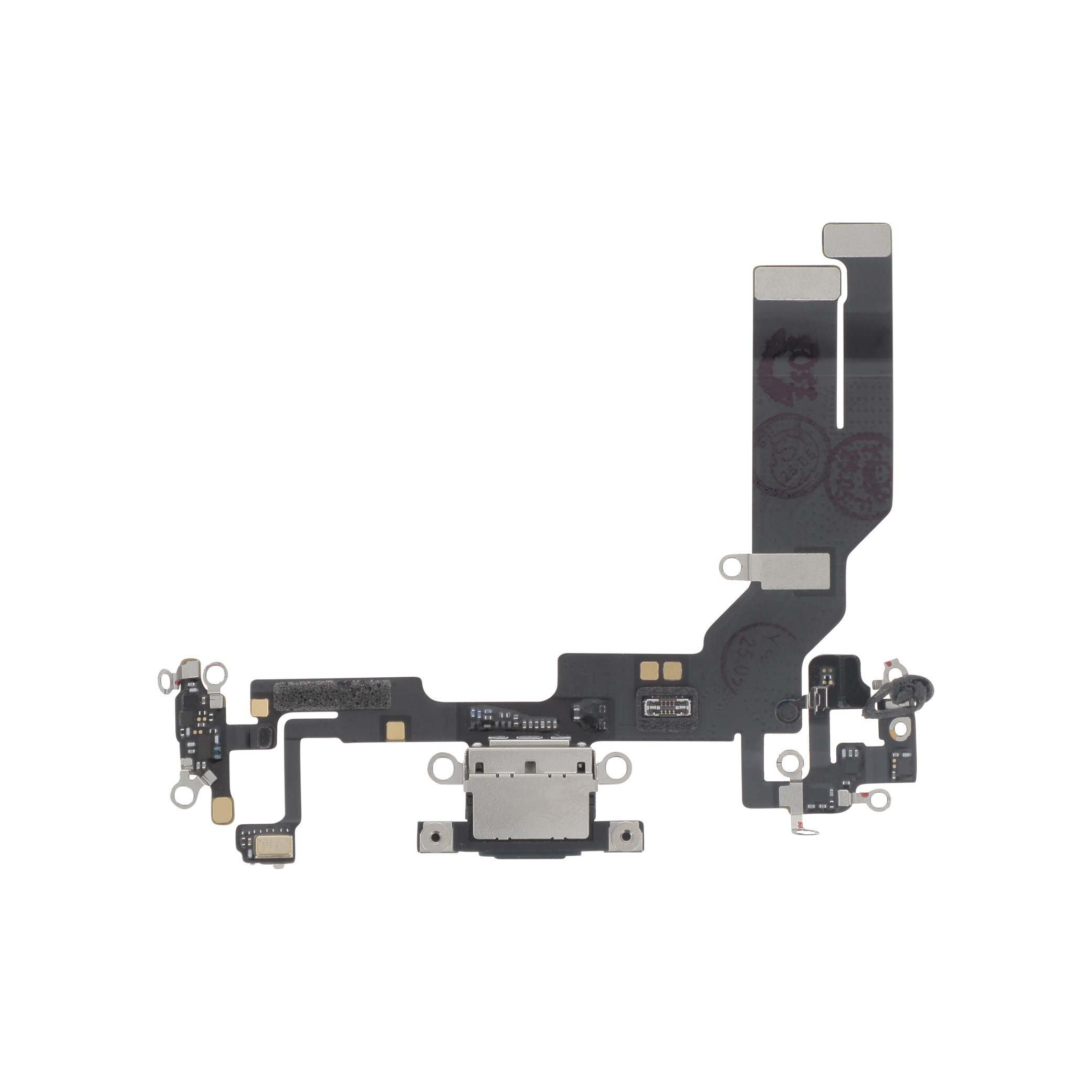 3667075164951-0000 Conector de Carga para iPhone 16e/17e (Preto) - OEM ReLife - Image 1