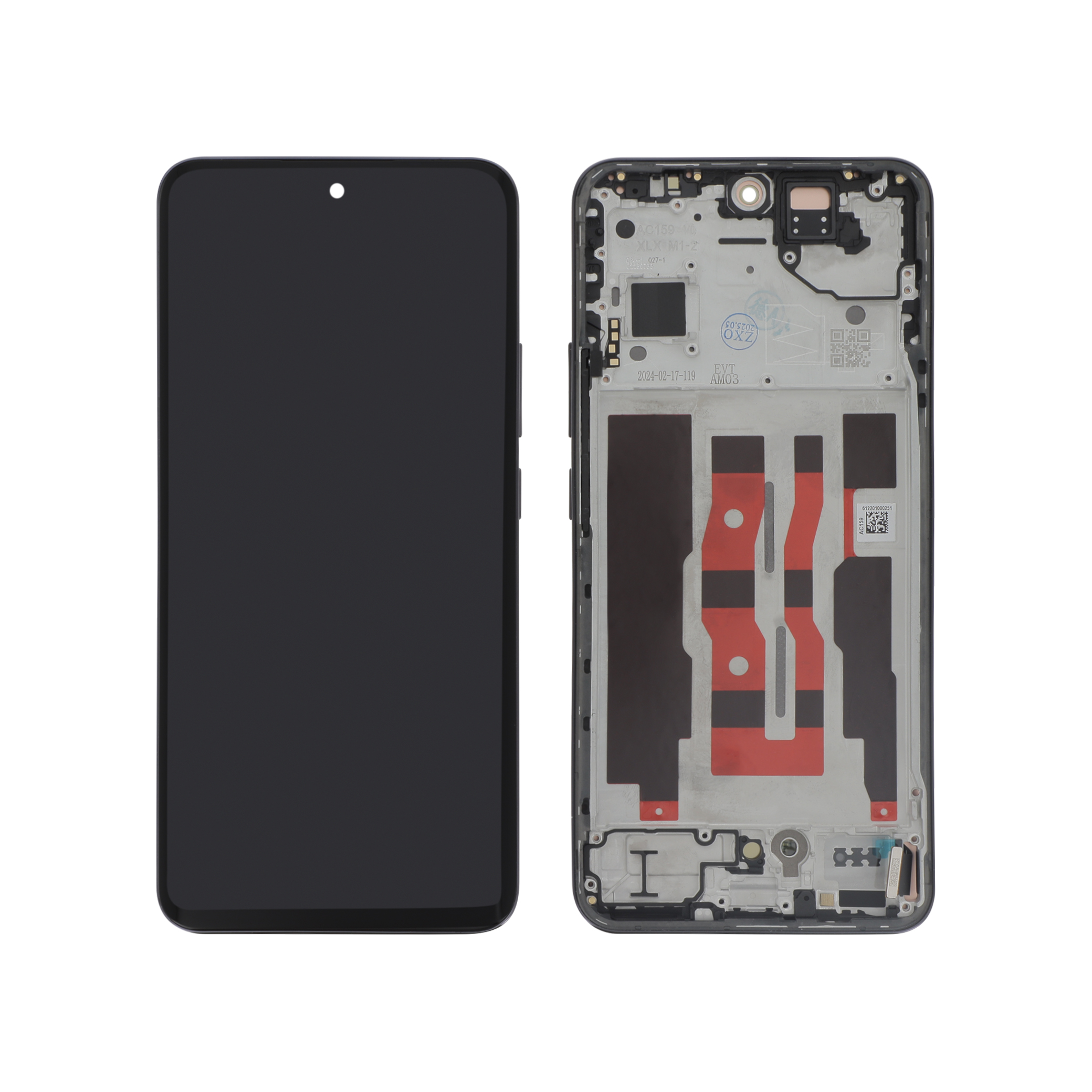 3667075165484-0000 Ecrã Display para Oppo Reno12 5G - Preto - OEM ReLife - Image 1