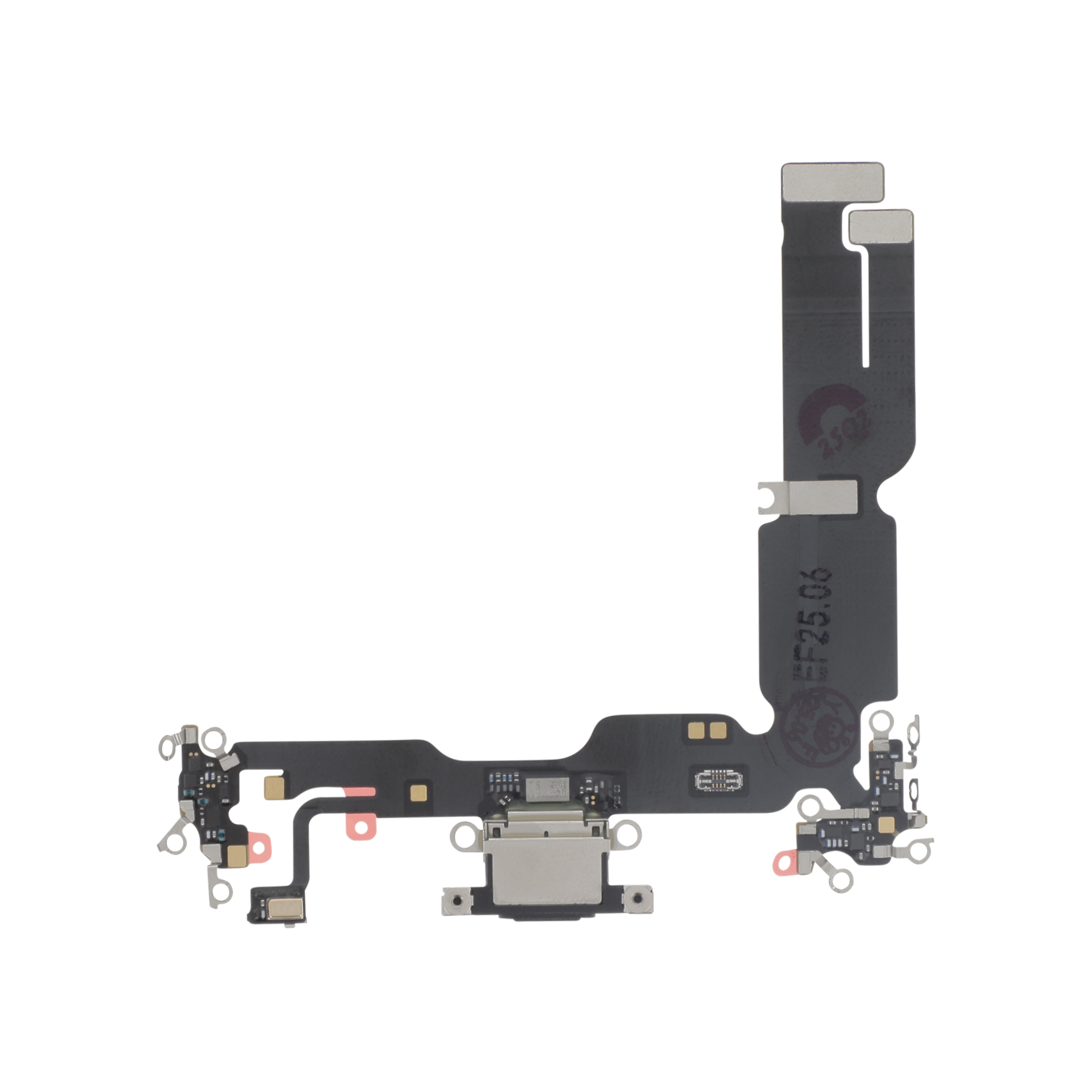 3667075188476-0000 Flex do Conector de Carga para iPhone 15 Plus (Preto) - OEM ReLife - Image 1