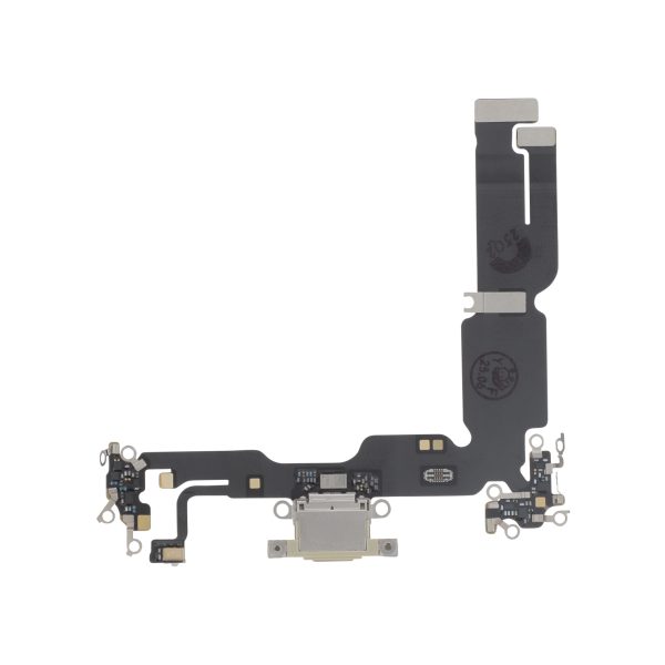 Flex do Conector de Carga para iPhone 15 Plus (Amarelo) - OEM ReLife