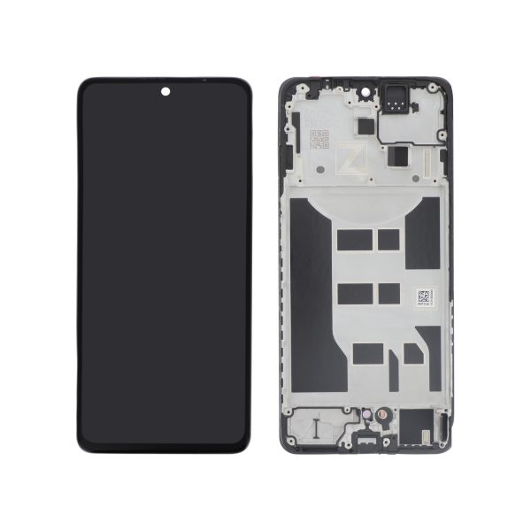 Ecrã Display preto para Oppo Reno 12F 4G/5G OLED (Com Frame)