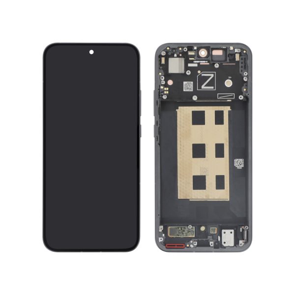 Ecrã Display completo para Oppo Reno13 5G Preto (Com Frame) - OEM ReLife