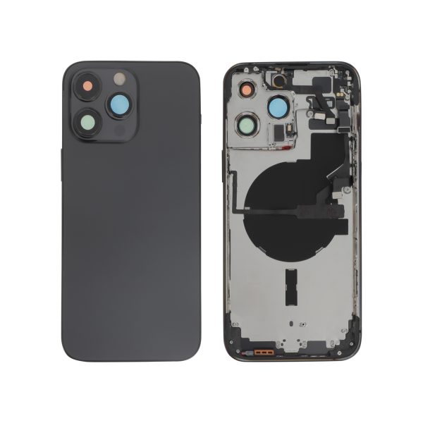 Tampa Traseira para iPhone 14 Pro Max Preta / Cinzenta Sideral