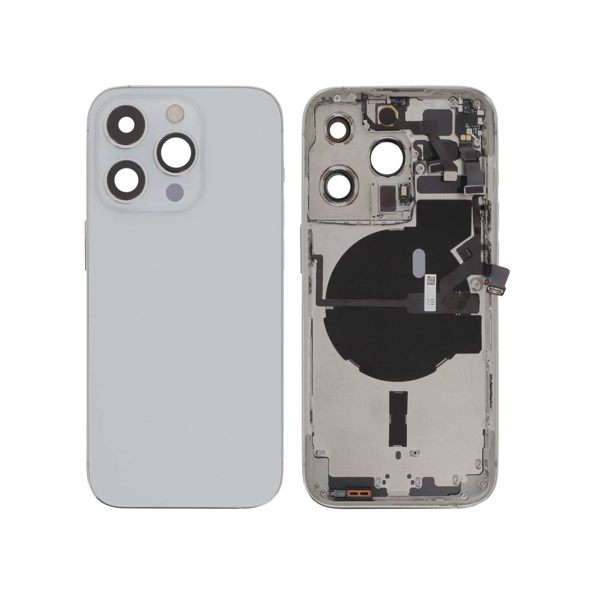 3667075194491-0000_1 Tampa Traseira Completa Prateada para iPhone 14 Pro - Image 1