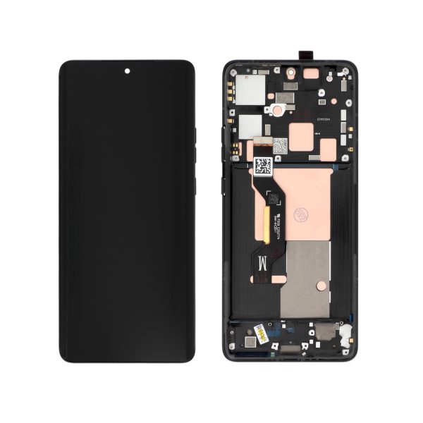 Ecrã Display Preto para Motorola Edge 50 Pro (Com Frame) - OEM ReLife