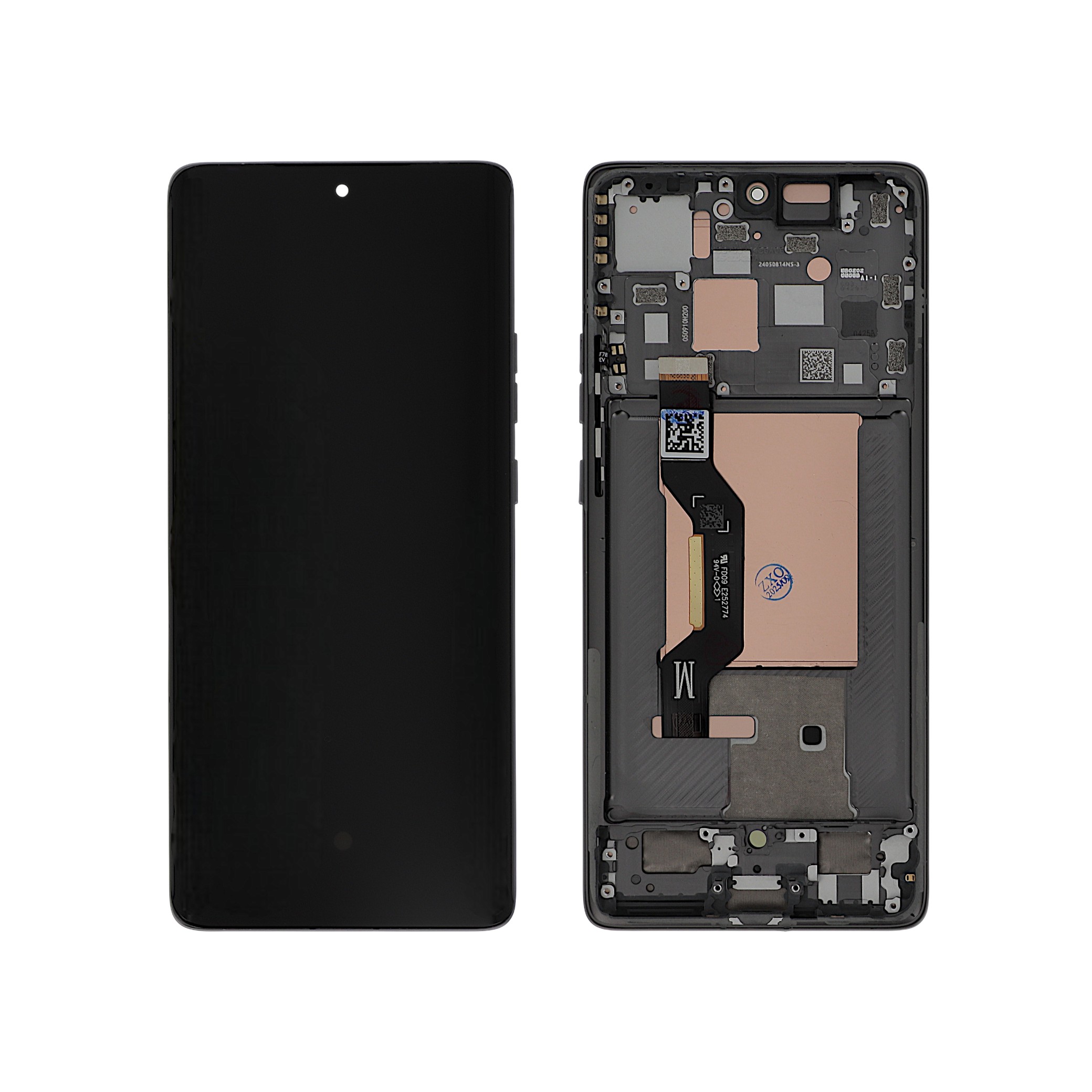 3667075217206-0000 Ecrã Display Cinzento para Motorola Edge 50 (Com Frame) - OEM ReLife - Image 1