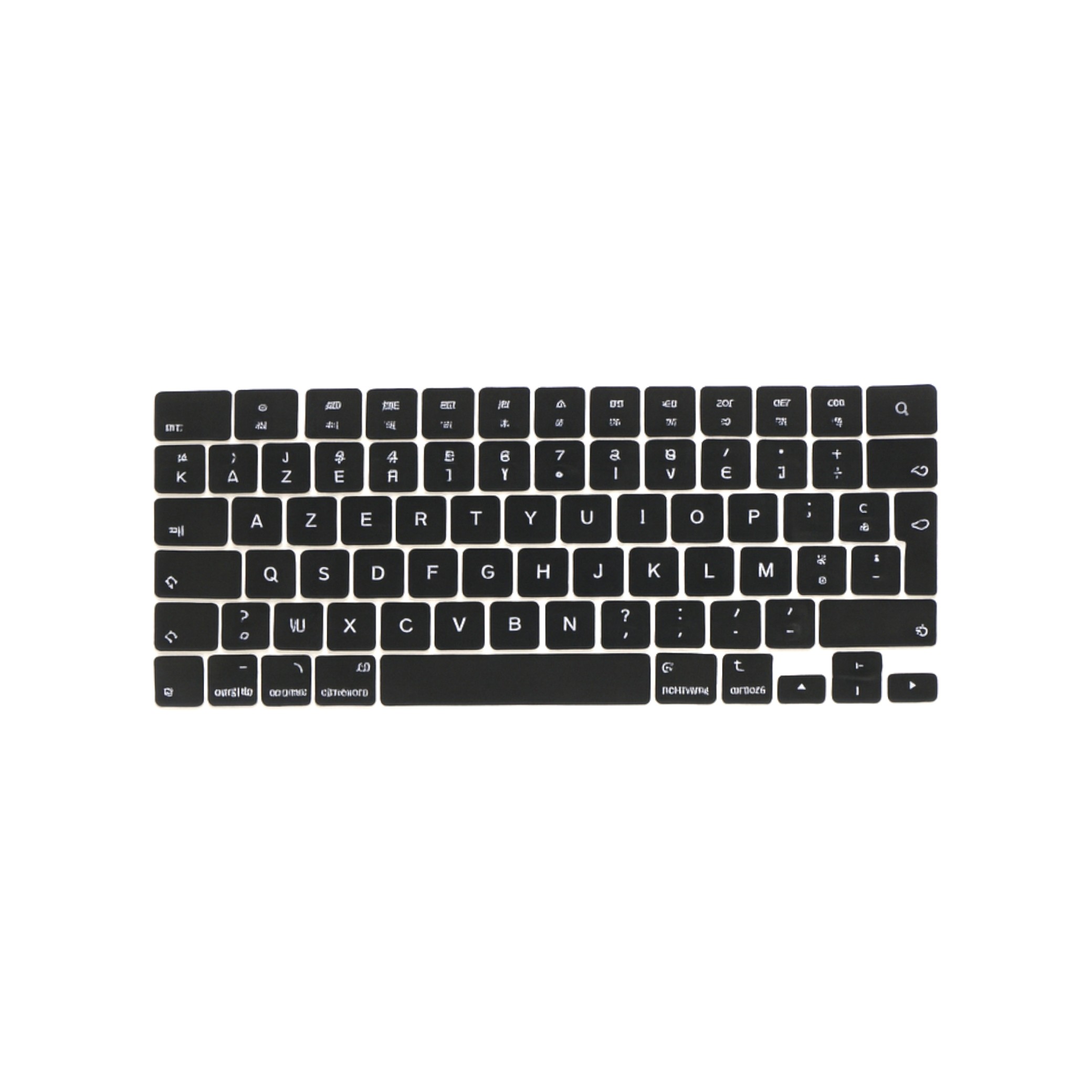3667075220275 Kit de teclas sem clipes para MacBook Pro/Air A2442 A2485 A2681 A2941 A2779 A2992 (AZERTY) - Image 1